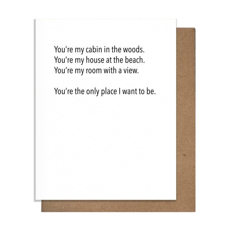 Cabin Poem - Love Card