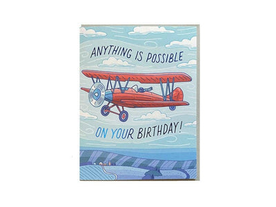 Airplane | Birthday Card Cards Noteworthy Paper & Press  Paper Skyscraper Gift Shop Charlotte