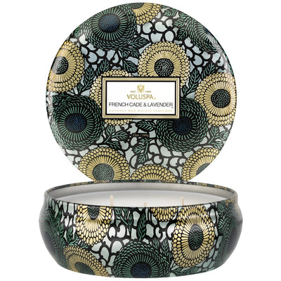French Cade & Lavender | 3 Wick Tin Candle