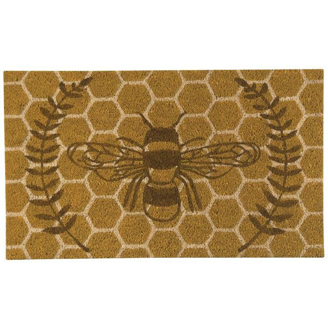Honeybee Doormat Doormats Danica Studio (Now Designs)  Paper Skyscraper Gift Shop Charlotte