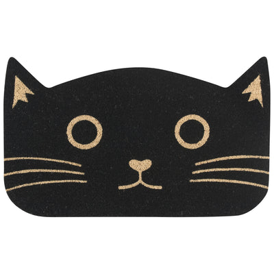 Black Cat Shaped Doormat Doormats Danica Studio (Now Designs)  Paper Skyscraper Gift Shop Charlotte