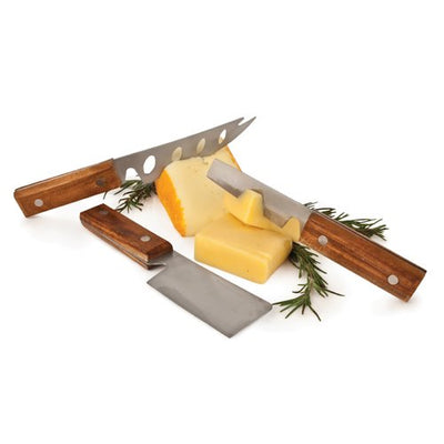 Rustic Cheese Knife | Set of 3  True Fabrications  Paper Skyscraper Gift Shop Charlotte