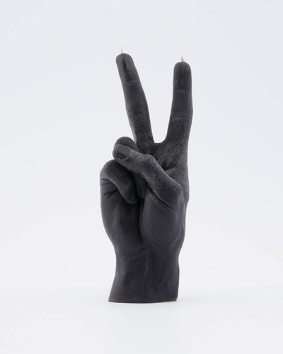 CandleHand Gesture Candle "Victory"| Black Candles 54 Celsius  Paper Skyscraper Gift Shop Charlotte