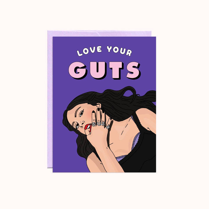 Love Ur Guts | Love Card Cards Party Mountain Paper co.  Paper Skyscraper Gift Shop Charlotte