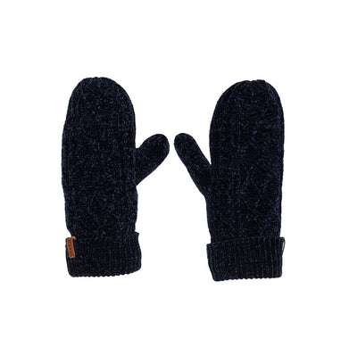 Recycled Mittens Chenille Adults | Bluesail  Pudus  Paper Skyscraper Gift Shop Charlotte