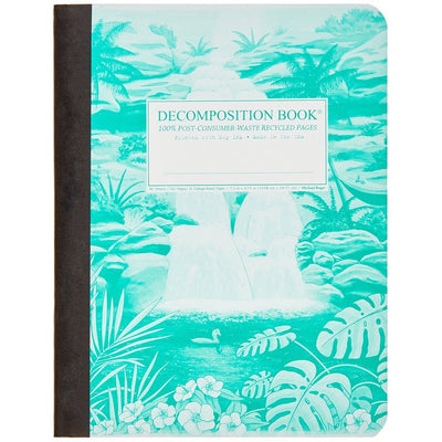 Decomposition Book | Hawaiian Waterfall Notebooks Michael Roger Press  Paper Skyscraper Gift Shop Charlotte