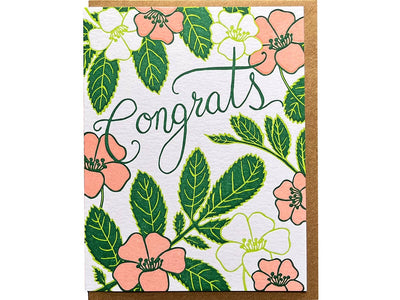 Congrats Flowers Card Cards Noteworthy Paper & Press  Paper Skyscraper Gift Shop Charlotte