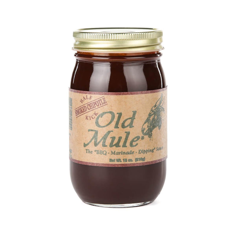 Old Mule Hot BBQ Sauce 16oz Jar