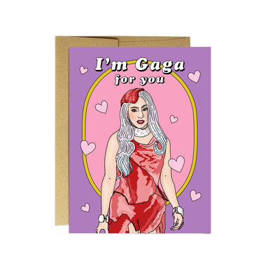 Gaga For You | Valentine's Day Cards Party Mountain Paper co.  Paper Skyscraper Gift Shop Charlotte
