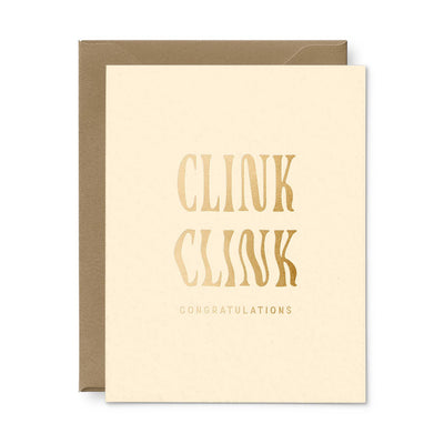 Clink Clink Congratulations Greeting Card Cards Ruff House Print Shop  Paper Skyscraper Gift Shop Charlotte