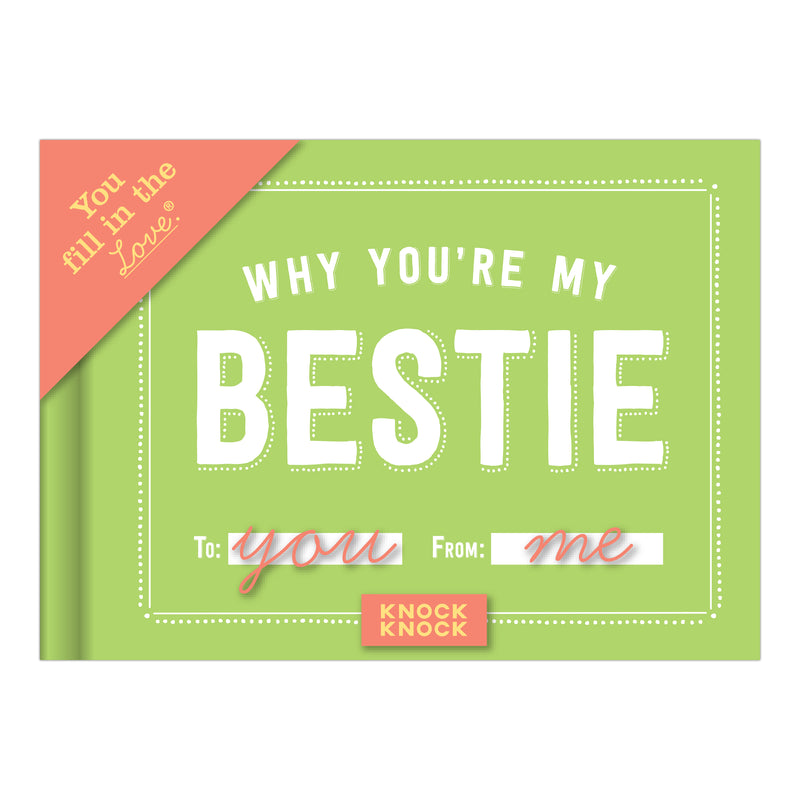 Why You are my Bestie Fill In Books Knock Knock  Paper Skyscraper Gift Shop Charlotte