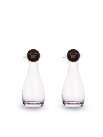 Nature Oil/Vinegar Bottles with Cork Stoppers, Set of 2