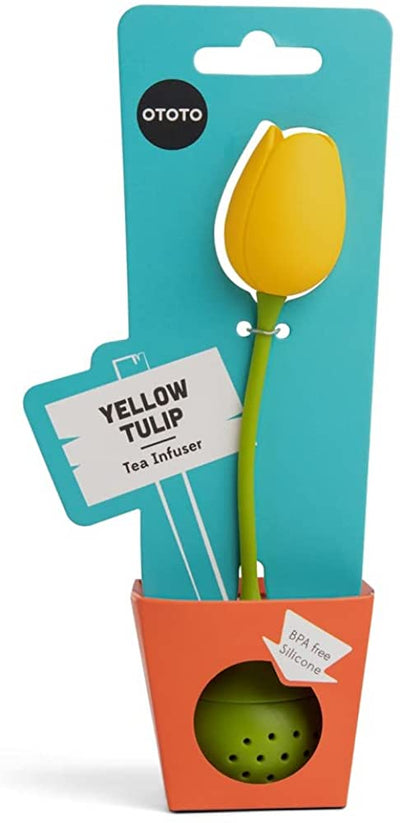 Tulip / Tea Infuser - Yellow Tea Infusers OTOTO  Paper Skyscraper Gift Shop Charlotte