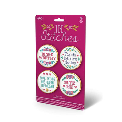 In Stitches Bag Clips Bag Clips Fred & Friends  Paper Skyscraper Gift Shop Charlotte