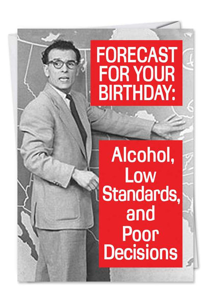 Forecast For Tonight | Birthday Card Cards Nobleworks  Paper Skyscraper Gift Shop Charlotte