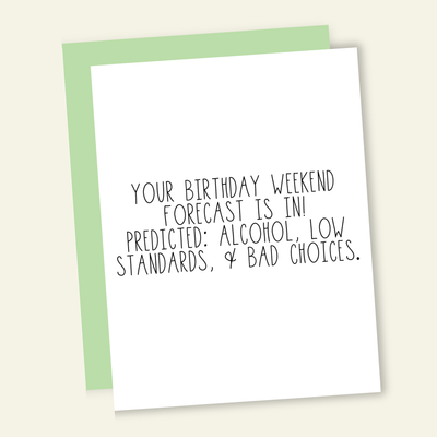 Birthday Forecast Funny Birthday Greeting Card Cards That’s So Andrew  Paper Skyscraper Gift Shop Charlotte