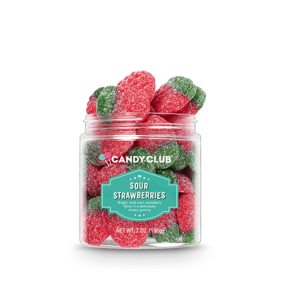 Sour Strawberry Gummies Candy Candy Club  Paper Skyscraper Gift Shop Charlotte