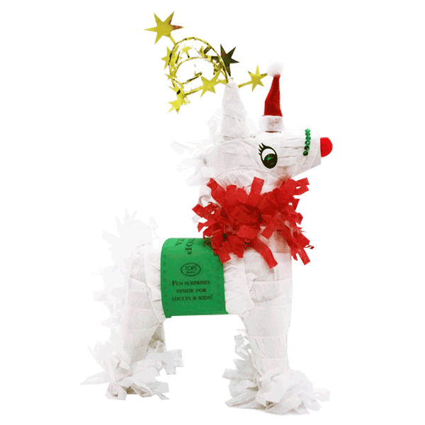 Mini Tabletop Reindeer Piñata  TOPS Malibu  Paper Skyscraper Gift Shop Charlotte