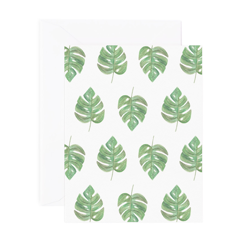 Monstera Leaves | Just Because Card