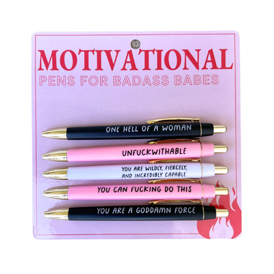 Motivational Pens For Badass Babes (mothers day, gift)  FUN CLUB  Paper Skyscraper Gift Shop Charlotte