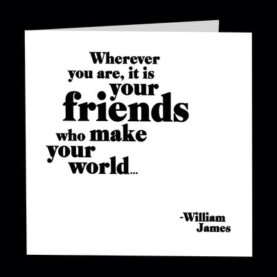 "friends make your world" card Cards Quotable Cards  Paper Skyscraper Gift Shop Charlotte