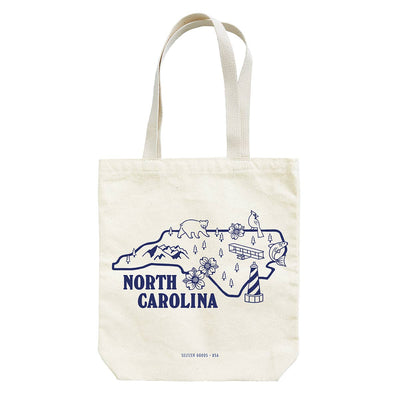 NC State Tote Totes Seltzer Goods  Paper Skyscraper Gift Shop Charlotte