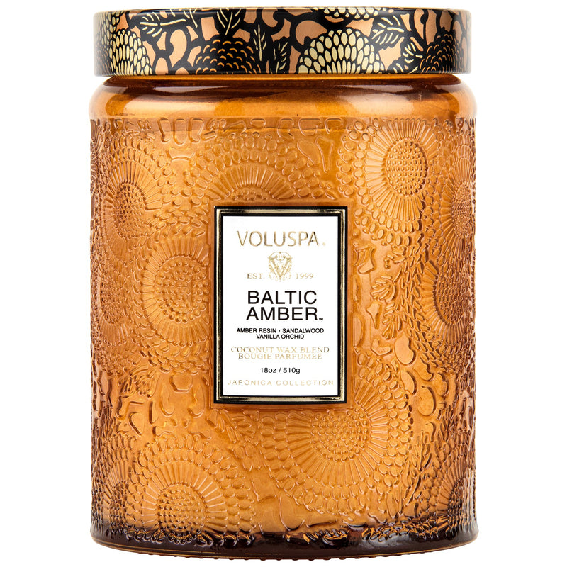 Baltic Amber | Large Jar Candle Candles Voluspa  Paper Skyscraper Gift Shop Charlotte