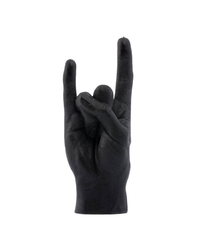 CandleHand Gesture Candle You Rock | Black Candles 54 Celsius  Paper Skyscraper Gift Shop Charlotte
