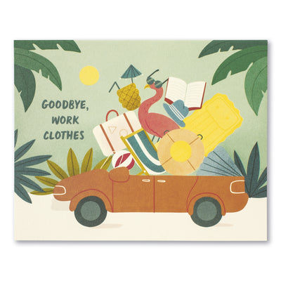Goodbye, Work Clothes | Retirement Card Cards Love Muchly  Paper Skyscraper Gift Shop Charlotte