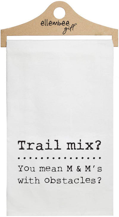 Trail Mix Teat Towel | White  Ellembee Home  Paper Skyscraper Gift Shop Charlotte