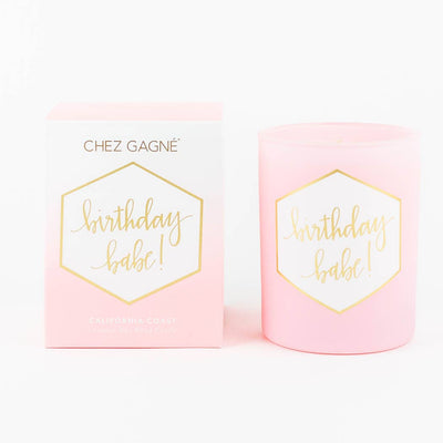 Birthday Babe! - Boxed Painted Candle  Chez Gagné  Paper Skyscraper Gift Shop Charlotte