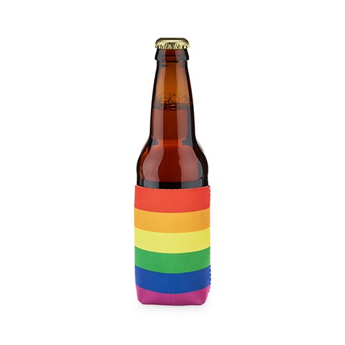Rainbow Pride Beer Can Koozie