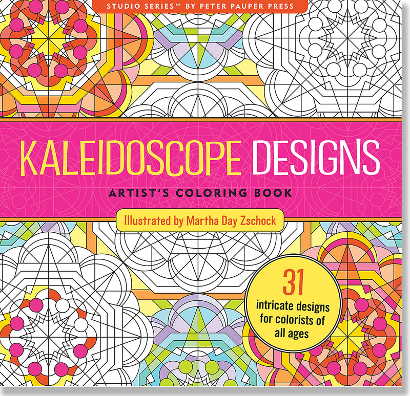 Kaleidoscope Designs Coloring Book Art Supplies Peter Pauper Press, Inc.  Paper Skyscraper Gift Shop Charlotte