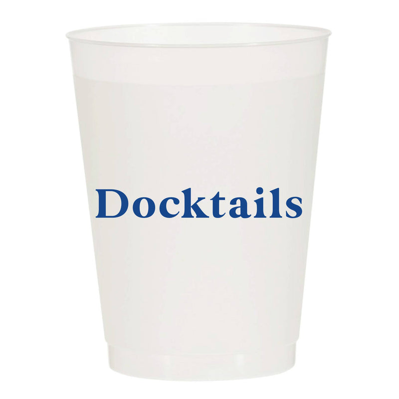 Docktails Reusable Cups - Set of 10 Cups  Sip Hip Hooray  Paper Skyscraper Gift Shop Charlotte