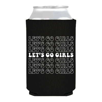 Let's Go Girls Black Repeating Rodeo Can Cooler Bachelorette Sip Hip Hooray  Paper Skyscraper Gift Shop Charlotte