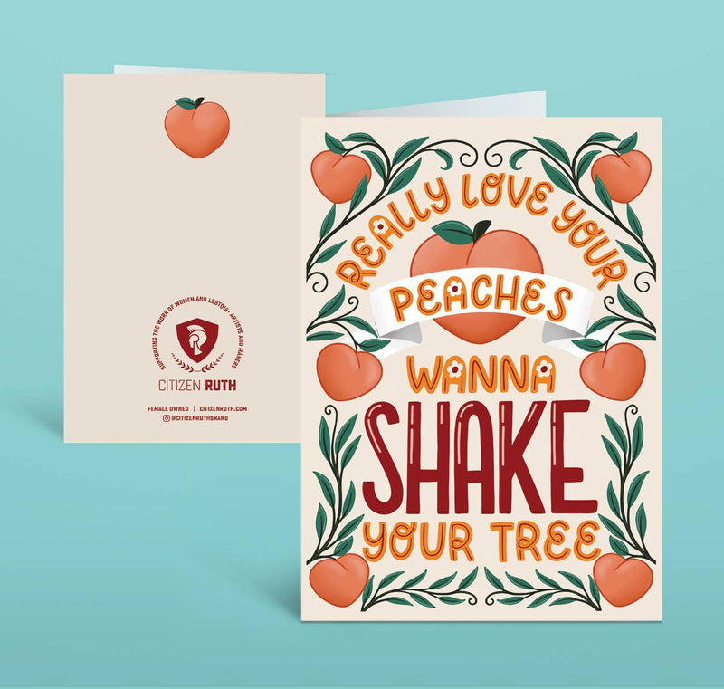 Really Love Your Peaches Card Paper Skyscraper