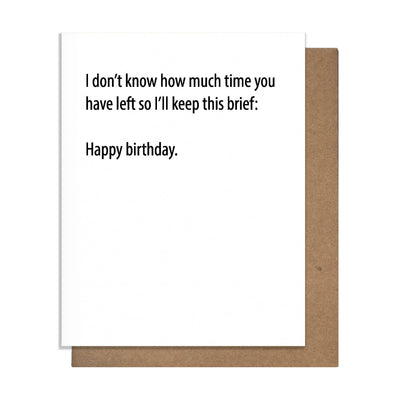 Brief Birthday - Birthday Card