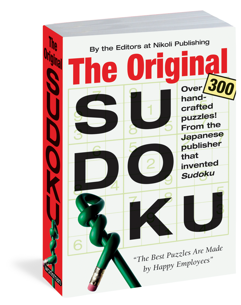 Original Sudoku by Nikoli Publishing | Paperback BOOK Workman  Paper Skyscraper Gift Shop Charlotte