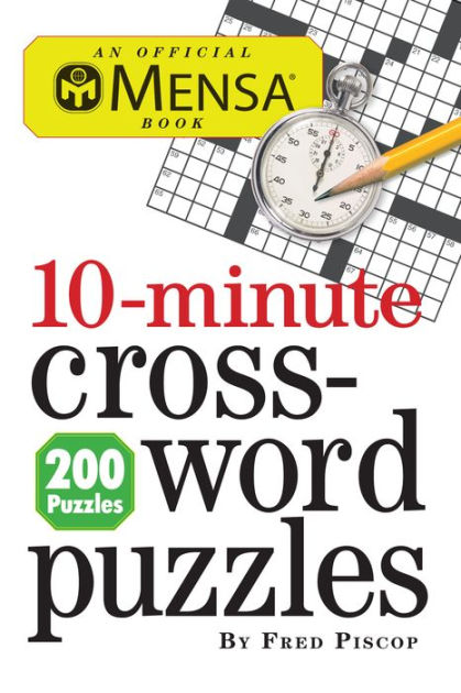 Mensa 10-Minute Crossword Puzzles BOOK Workman  Paper Skyscraper Gift Shop Charlotte