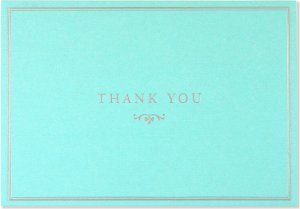 Blue Elegance Thank You Notes Stationery Peter Pauper Press, Inc.  Paper Skyscraper Gift Shop Charlotte