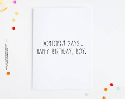 DomTop 69 Says | LGBTQ + Birthday Card Cards That’s So Andrew  Paper Skyscraper Gift Shop Charlotte