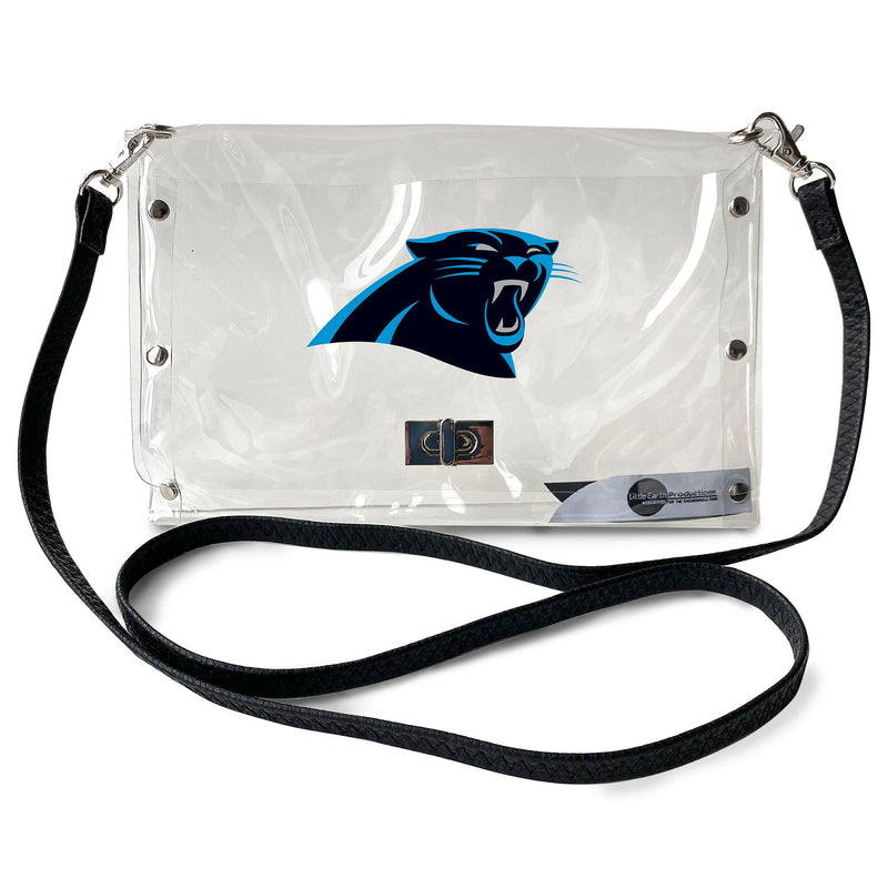 NFL Carolina Panthers Clear Envelope Purse  Little Earth Productions  Paper Skyscraper Gift Shop Charlotte