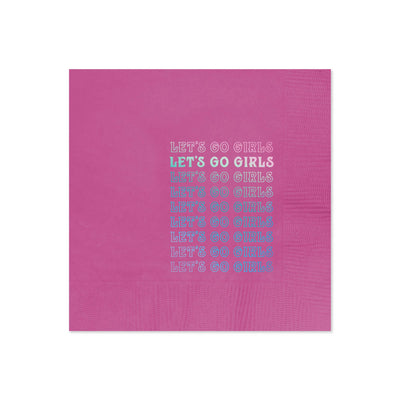 Let's Go Girls Napkins- Pack of 20 Bachelorette Sip Hip Hooray  Paper Skyscraper Gift Shop Charlotte