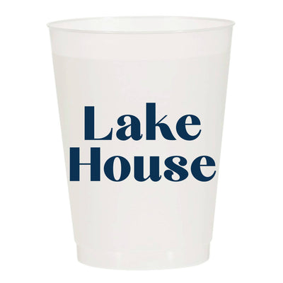 Lake House Reusable Cups - Set of 10 Cups  Sip Hip Hooray  Paper Skyscraper Gift Shop Charlotte