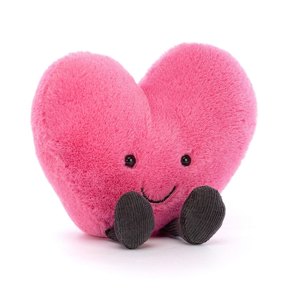 Amuseable Hot Pink Heart Stuffed Animals Jellycat  Paper Skyscraper Gift Shop Charlotte