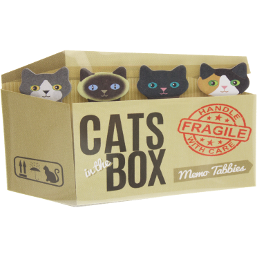 Buy your Cats in the Box Memo Tabbies at PaperSkyscraper.com