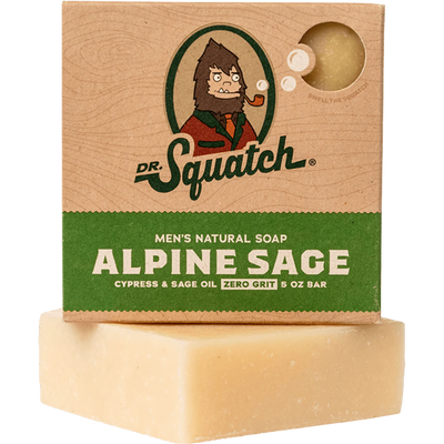Alpine Sage Bar Soap Soap Dr Squatch  Paper Skyscraper Gift Shop Charlotte