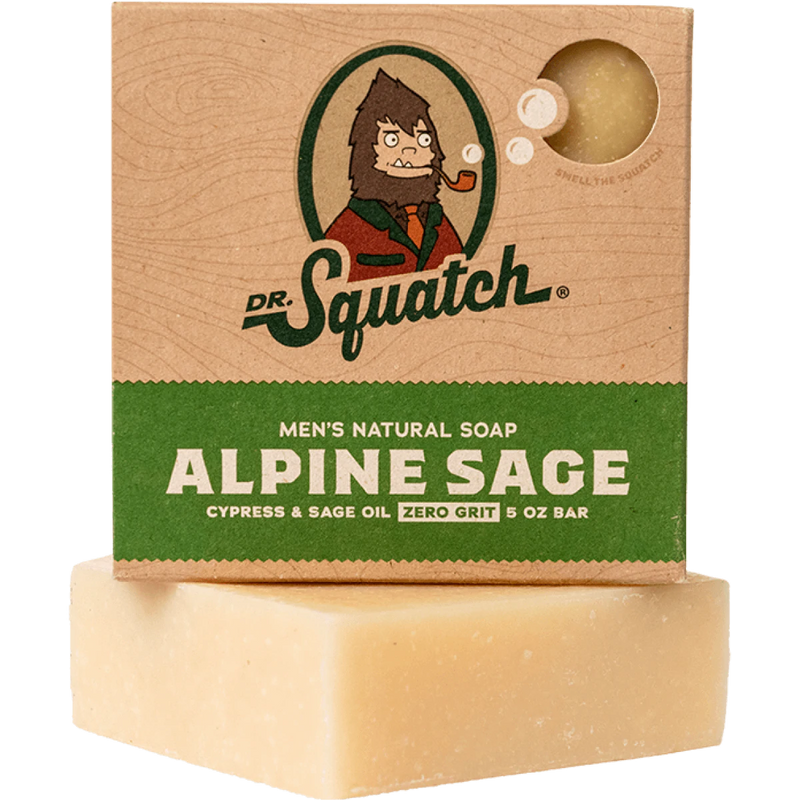 Alpine Sage Bar Soap Soap Dr Squatch  Paper Skyscraper Gift Shop Charlotte