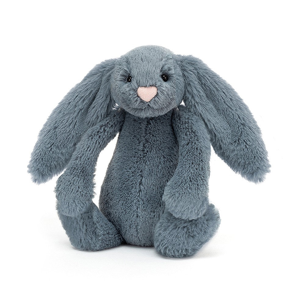 Bashful Dusky Blue Bunny Stuffed Animals Jellycat  Paper Skyscraper Gift Shop Charlotte