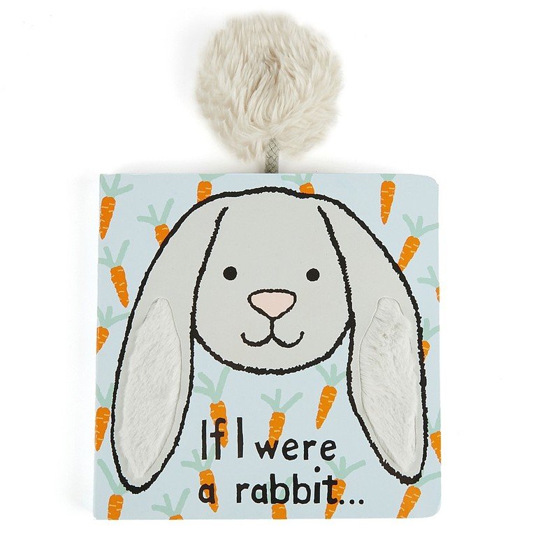 If I Were a Rabbit Book (Grey) Stuffed Animals Jellycat  Paper Skyscraper Gift Shop Charlotte